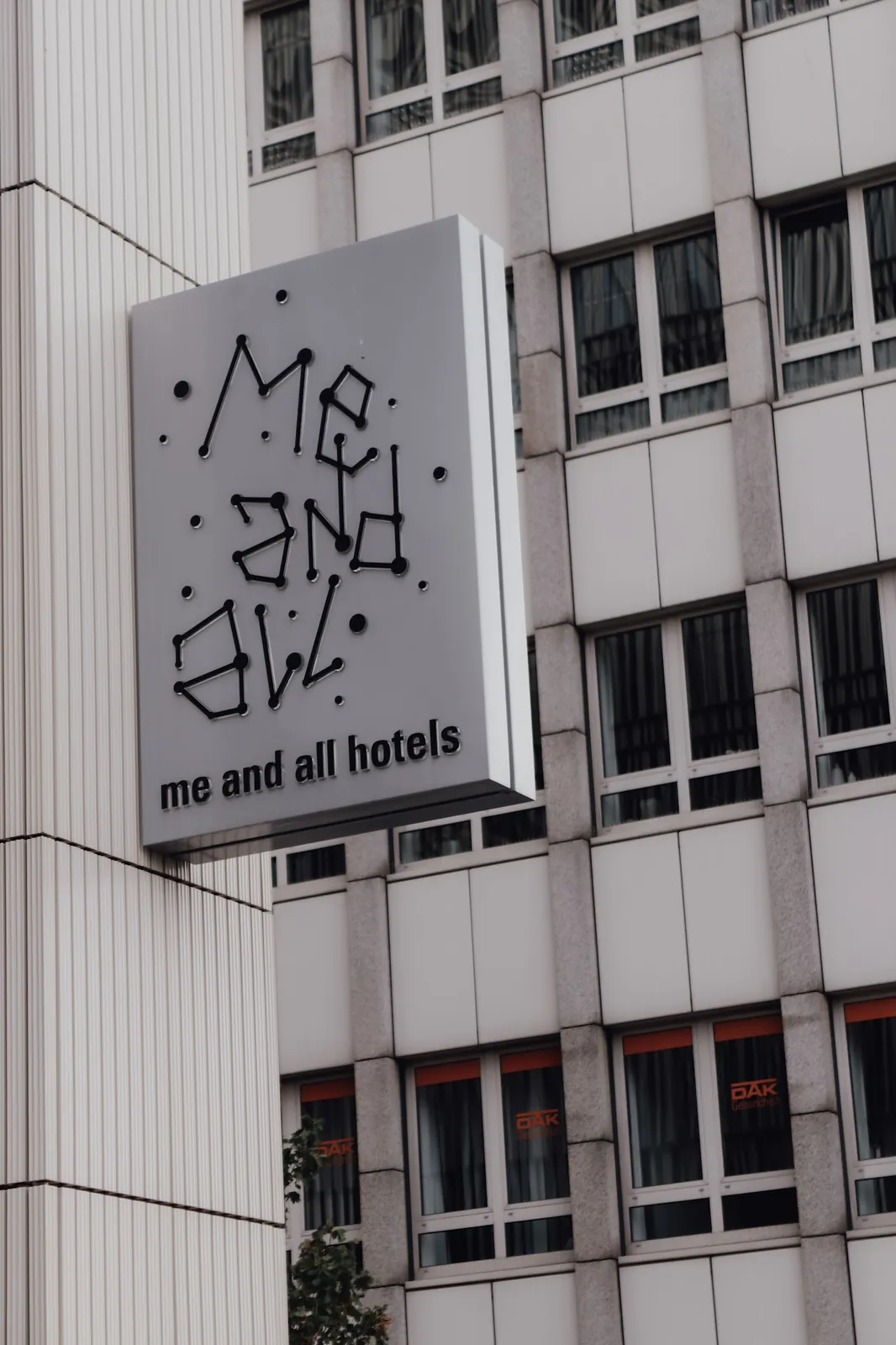 The Me and All Hotels sign in Ulm